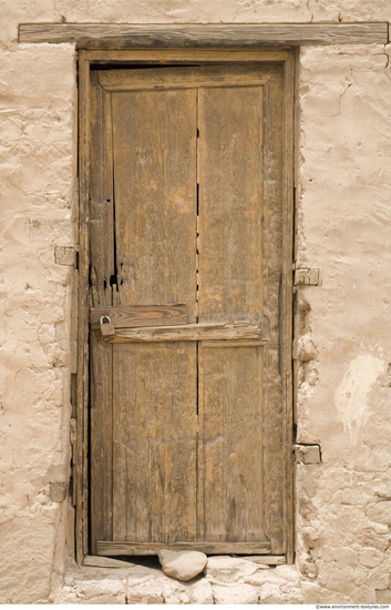 Single Old Wooden Doors