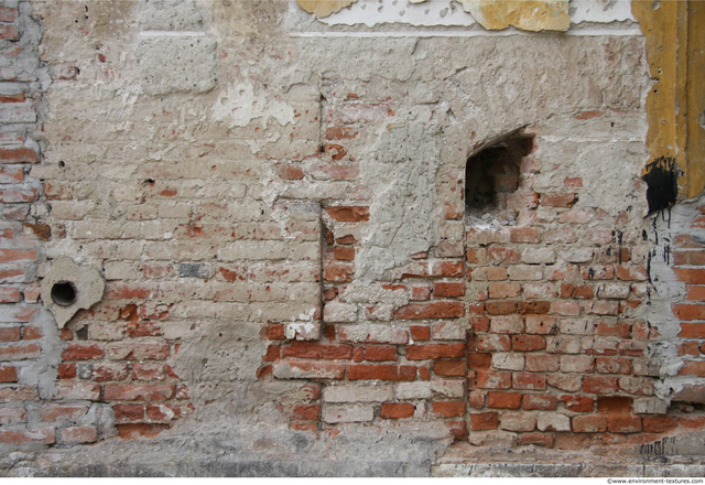 Wall Bricks Plastered