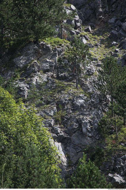 Cliffs Overgrown Rock