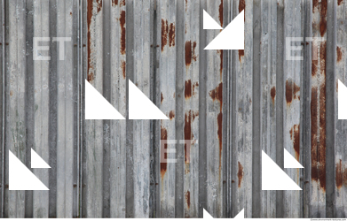 Rusted Corrugated Plates Metal