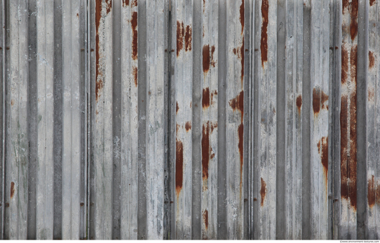 Rusted Corrugated Plates Metal