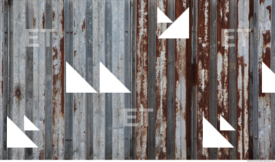 Rusted Corrugated Plates Metal