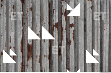 Rusted Corrugated Plates Metal