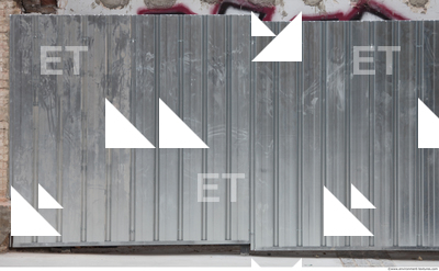 Dirty Corrugated Plates Metal