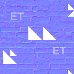 seamless wall bricks normal mapping 0001