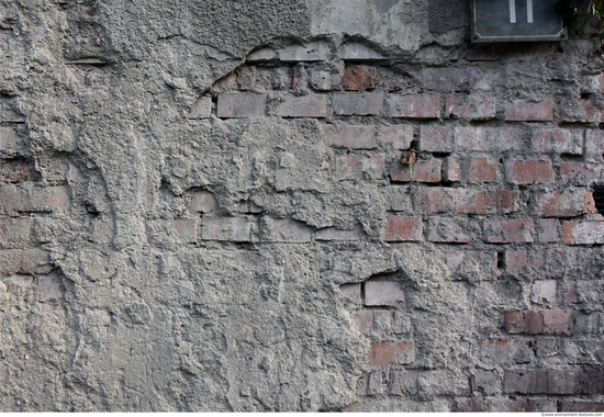 Wall Bricks Plastered