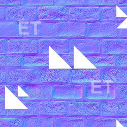 seamless wall bricks normal mapping