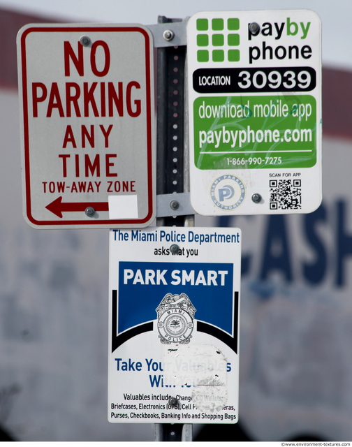 Parking Traffic Signs