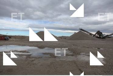 Background Gravel Quarry