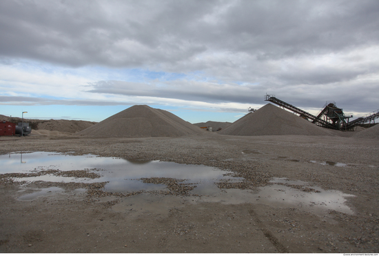 Background Gravel Quarry