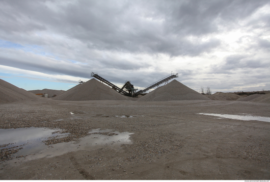 Background Gravel Quarry