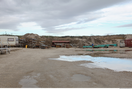 Background Gravel Quarry