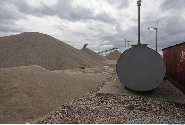 Background Gravel Quarry