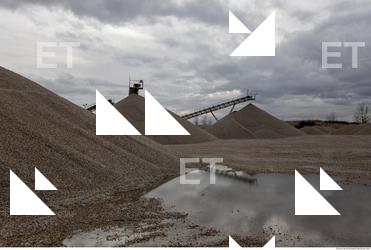 Background Gravel Quarry