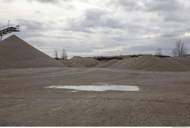 Background Gravel Quarry