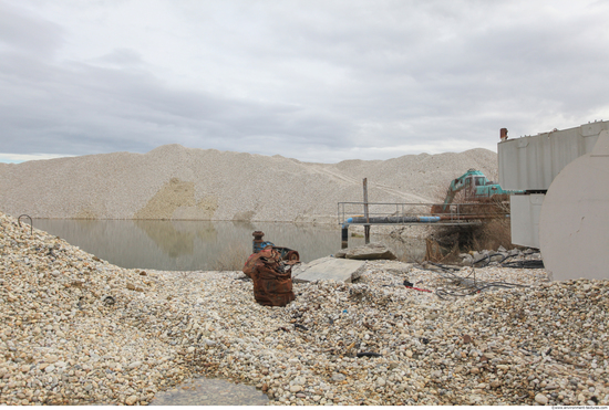 Background Gravel Quarry