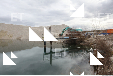 Background Gravel Quarry