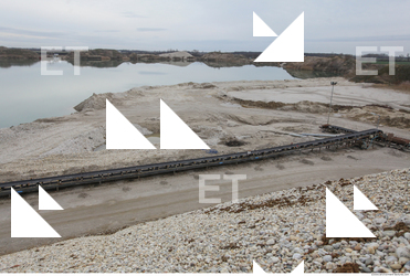 Background Gravel Quarry