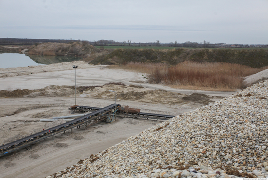 Background Gravel Quarry