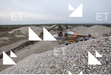 Background Gravel Quarry
