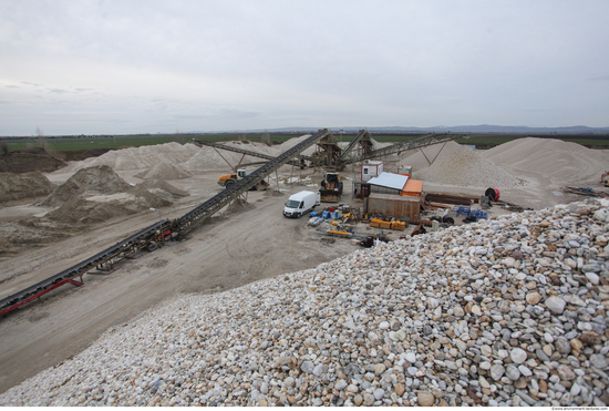 Background Gravel Quarry