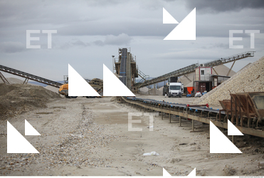 Background Gravel Quarry