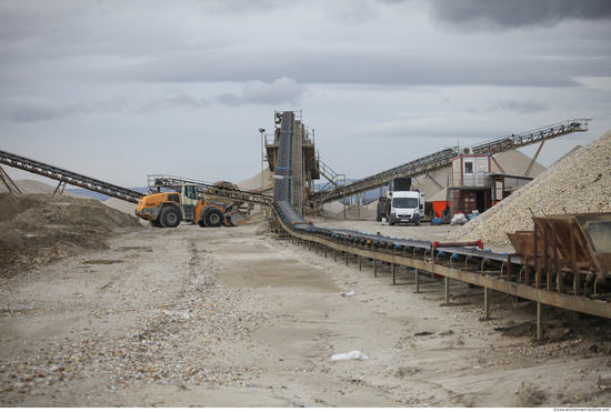 Background Gravel Quarry