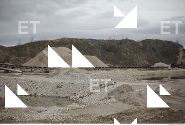 Background Gravel Quarry