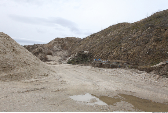 Background Gravel Quarry