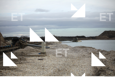 Background Gravel Quarry