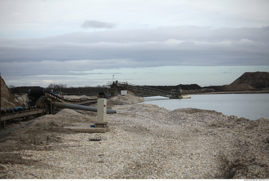 Background Gravel Quarry