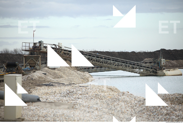 Background Gravel Quarry