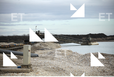 Background Gravel Quarry