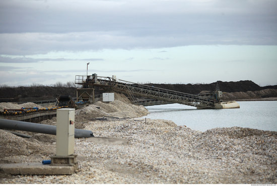 Background Gravel Quarry