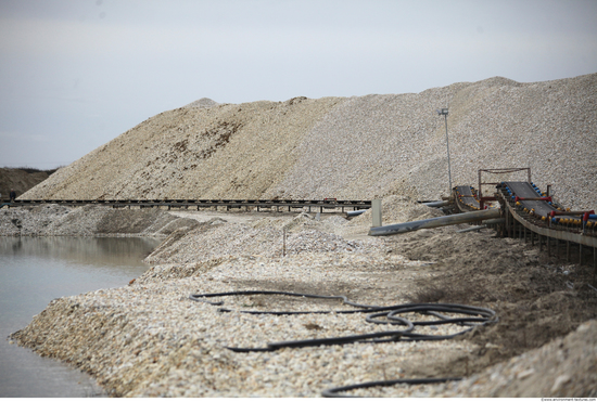 Background Gravel Quarry