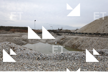 Background Gravel Quarry