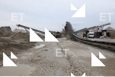 Background Gravel Quarry