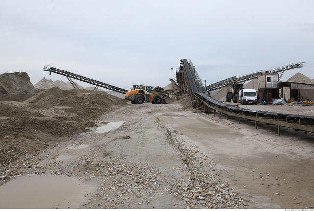 Background Gravel Quarry