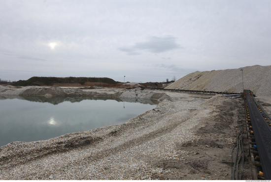 Background Gravel Quarry