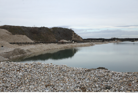 Background Gravel Quarry