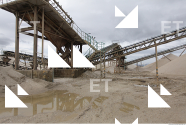 Background Gravel Quarry