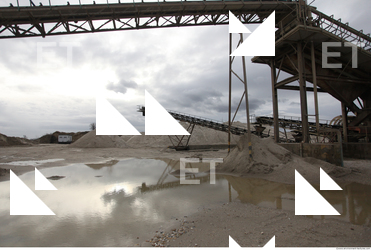 Background Gravel Quarry