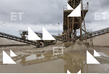 Background Gravel Quarry