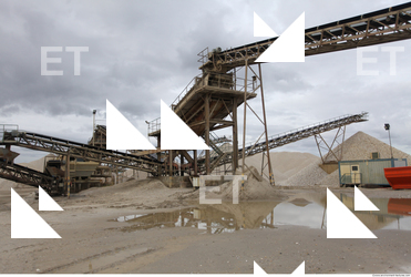 Background Gravel Quarry