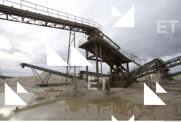 Background Gravel Quarry