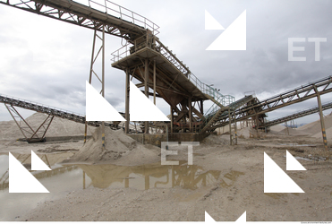 Background Gravel Quarry