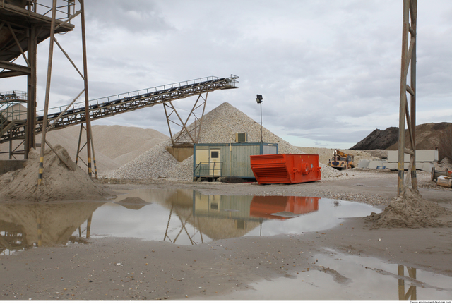 Background Gravel Quarry