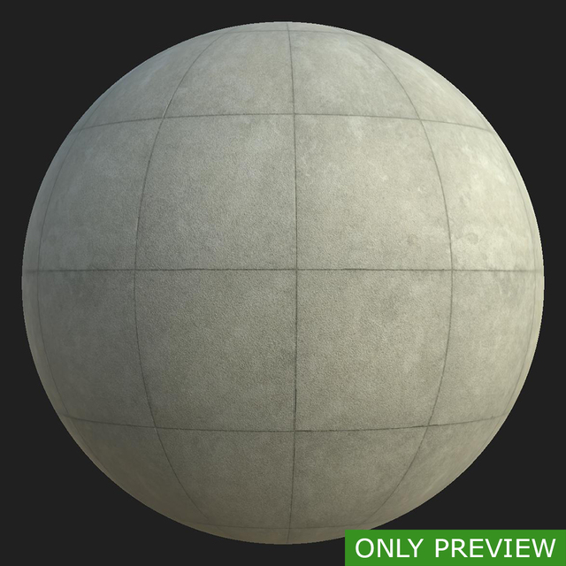 PBR substance material of concrete slabs created in substance designer for graphic designers and game developers