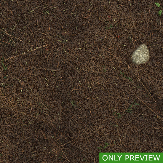 PBR substance material of forest ground created in substance designer for graphic designers and game developers