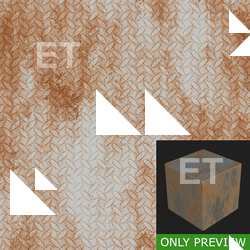 PBR substance material of metal floor created in substance designer for graphic designers and game developers